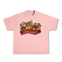 Salmon love christmas reindeer Urban Heavy Tee - CowGirlArtShop