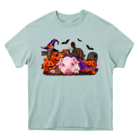 Arona Halloween Baby Pig Heavy Core Tee - RanaPortraitStore