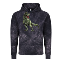 Cloud Black T-rex Vintage Hoodie - HowdyJamesFarm