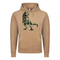 Vintage Coffee T-rex Vintage Hoodie - HowdyJamesFarm
