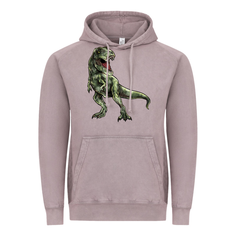 T-rex Vintage Hoodie by HowdyJamesFarm | Teevron