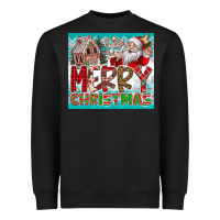 Black merry Christmas Heavyweight Sweatshirt - CowhideDigitalArt