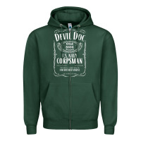 Sports Green corpsman 8404 devildoc gift for corpsman t shirt Zipper Hoodie - trangStudio