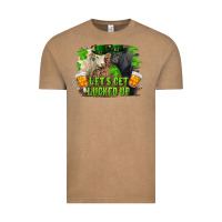 Vintage Coffee let's get lucked up charolais and black angus bull Vintage Tee - RanaPortraitStore