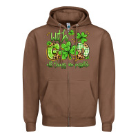 Chestnut with god all things are possible Zipper Hoodie - Artiststas