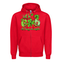Red with god all things are possible Zipper Hoodie - Artiststas