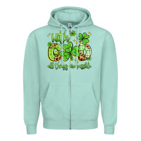 Seafoam with god all things are possible Zipper Hoodie - Artiststas