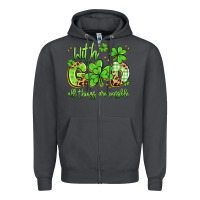 Smoke with god all things are possible Zipper Hoodie - Artiststas