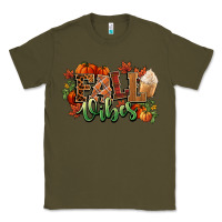 Army Green Fall vibes pumpkins Classic Tee - NancyCooperArtShop