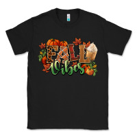 Black Fall vibes pumpkins Classic Tee - NancyCooperArtShop