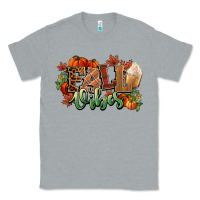 Heather Grey Fall vibes pumpkins Classic Tee - NancyCooperArtShop