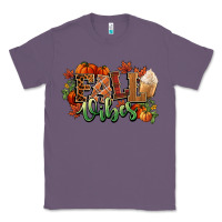 Lavender Fall vibes pumpkins Classic Tee - NancyCooperArtShop