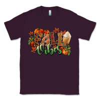 Plum Fall vibes pumpkins Classic Tee - NancyCooperArtShop