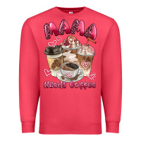Cardinal mama needs coffee Premium Sweatshirt - BarkalooDesign