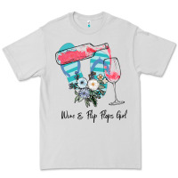 Dove Grey Wine Flip Flops Girl Premium Tee - Bettercallsaul