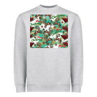 Heather Grey christmas magic pattern Heavyweight Sweatshirt - CowhideDigitalArt