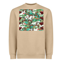 Mushroom christmas magic pattern Heavyweight Sweatshirt - CowhideDigitalArt