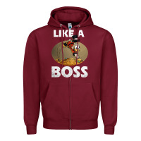 Burgundy like a boss duck tales art gift for fans Zipper Hoodie - trangStudio