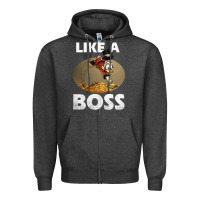 Charcoal Heather like a boss duck tales art gift for fans Zipper Hoodie - trangStudio