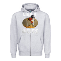 Heather Grey like a boss duck tales art gift for fans Zipper Hoodie - trangStudio