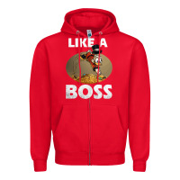 Red like a boss duck tales art gift for fans Zipper Hoodie - trangStudio