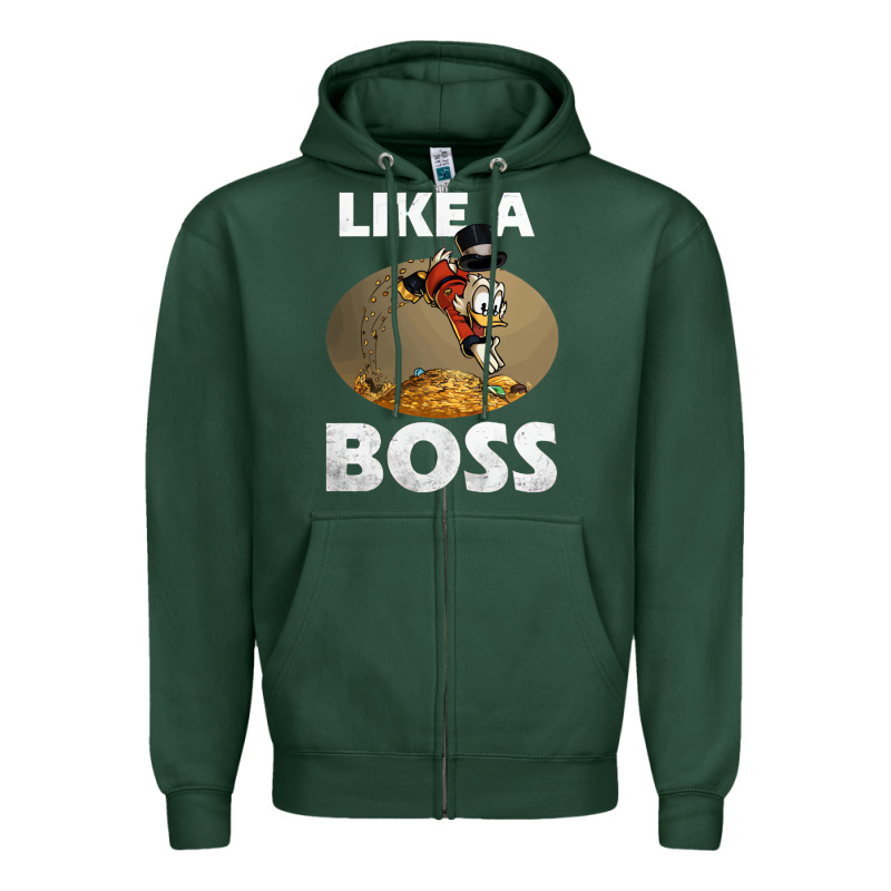Like A Boss Duck Tales Art Gift For Fans Zipper Hoodie by trangStudio | Teevron