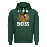 Sports Green like a boss duck tales art gift for fans Zipper Hoodie - trangStudio