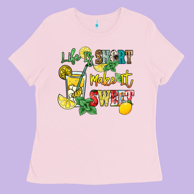Life Is  Make It Sweet Ladies Tee Designed By Nancycooperartshop