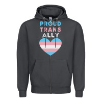 Smoke proud trans ally transgender Zipper Hoodie - trangStudio