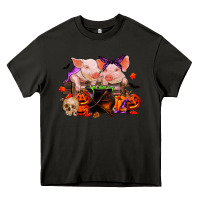 Asphalt halloween pigs Heavy Core Tee - RanaPortraitStore