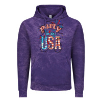 Cloud Purple Party in the USA 4th of july Vintage Hoodie - HowdyJamesFarm