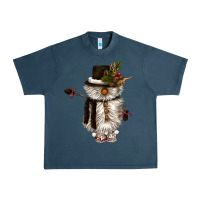 Midnight Navy snowman gnome Urban Heavy Tee - CowGirlArtShop