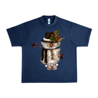 Navy snowman gnome Urban Heavy Tee - CowGirlArtShop