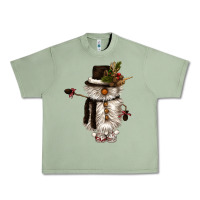 Oil Green snowman gnome Urban Heavy Tee - CowGirlArtShop