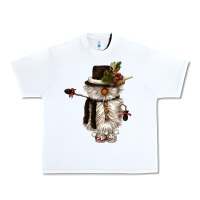 White snowman gnome Urban Heavy Tee - CowGirlArtShop