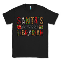 Black santa's favorite librarian Classic Tee - Jasminsmagicworld