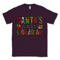 Plum santa's favorite librarian Classic Tee - Jasminsmagicworld