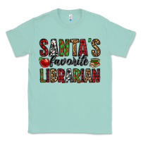 Seafoam santa's favorite librarian Classic Tee - Jasminsmagicworld