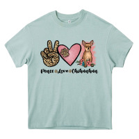 Arona peace love chihuahua Heavy Core Tee - JahusDesignShop