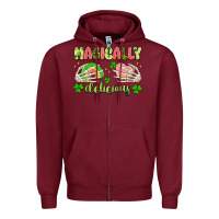 Burgundy magically delicious Zipper Hoodie - Artiststas