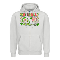 Dove Grey magically delicious Zipper Hoodie - Artiststas