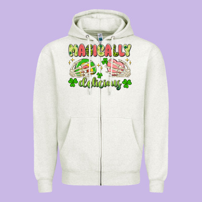 Magically Delicious Zipper Hoodie Designed By Artiststas