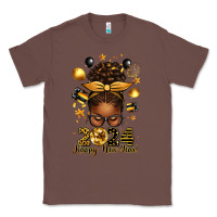 Chestnut 2024 happy new year  afro messy bun Classic Tee - texasbilliewilder