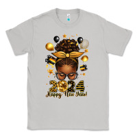 Moon Dust 2024 happy new year  afro messy bun Classic Tee - texasbilliewilder