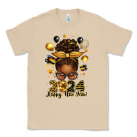 Mushroom 2024 happy new year  afro messy bun Classic Tee - texasbilliewilder