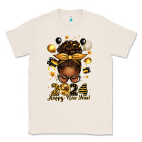 Natural 2024 happy new year  afro messy bun Classic Tee - texasbilliewilder