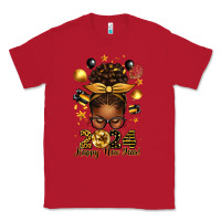 Red 2024 happy new year  afro messy bun Classic Tee - texasbilliewilder