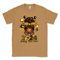 Toasted Coconut 2024 happy new year  afro messy bun Classic Tee - texasbilliewilder