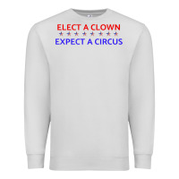 Dove Grey Elect A Clown Expect A Circus Political Premium Sweatshirt - trangStudio