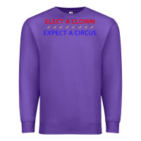 Purple Elect A Clown Expect A Circus Political Premium Sweatshirt - trangStudio